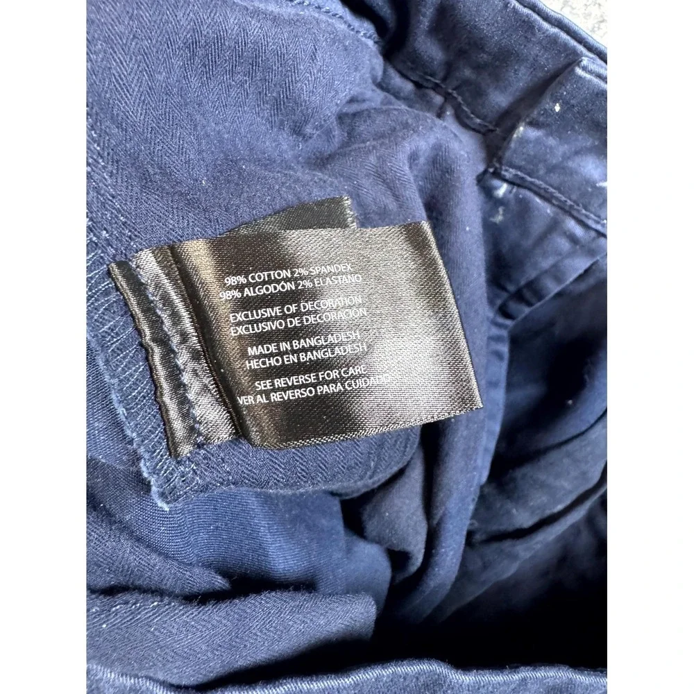 Banana Republic Chino Pants Mens 32x32 Navy‎ Blue Cotton Stretch Casual Travel